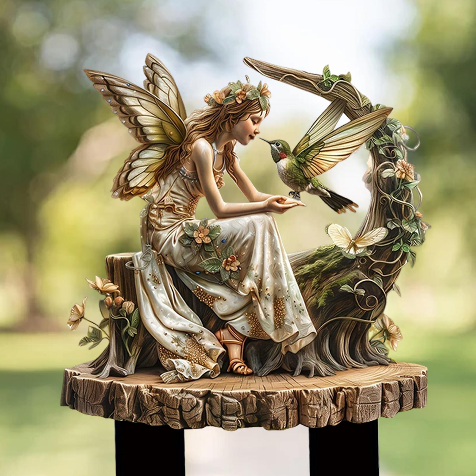 Bonsai Garden Art - Fairy Decorative Garden Stake 2D Flower