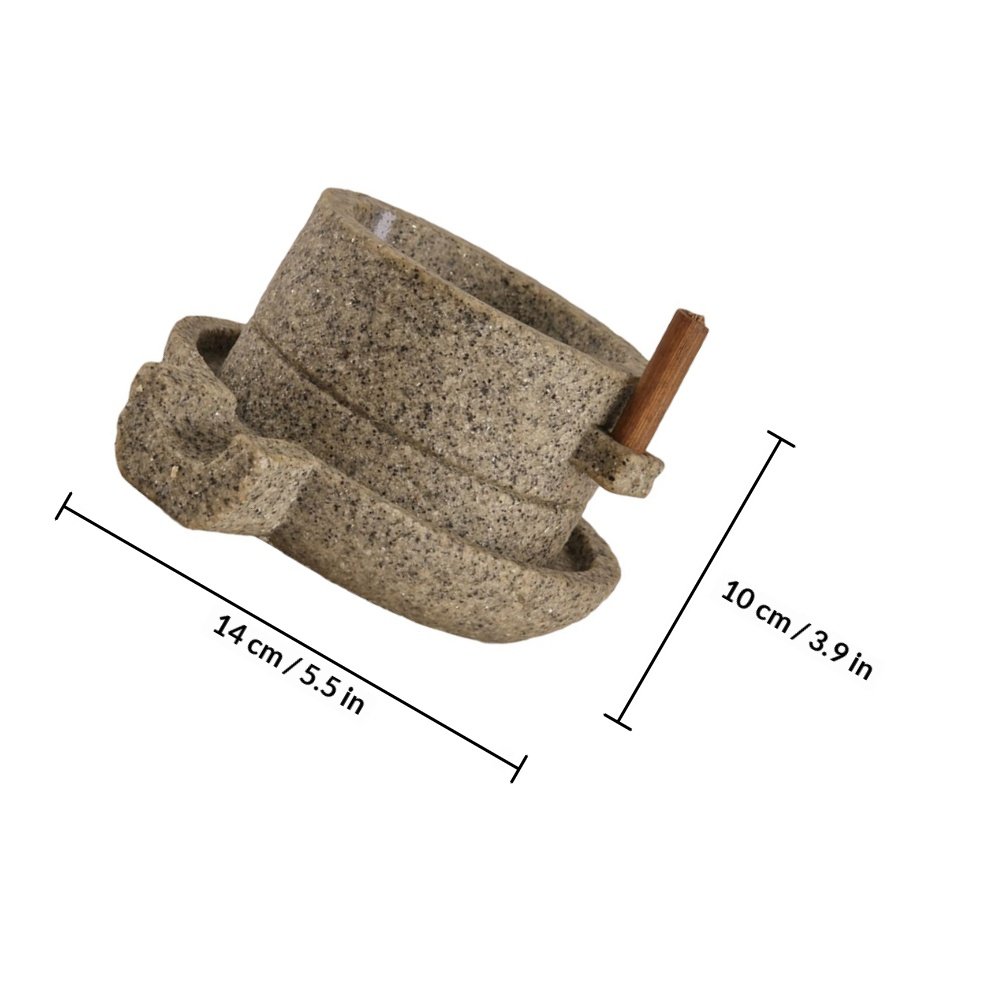 1Pcs Resin Stone Mill Planter  - Bonsai Garden Art incelemesi ve fiyatı