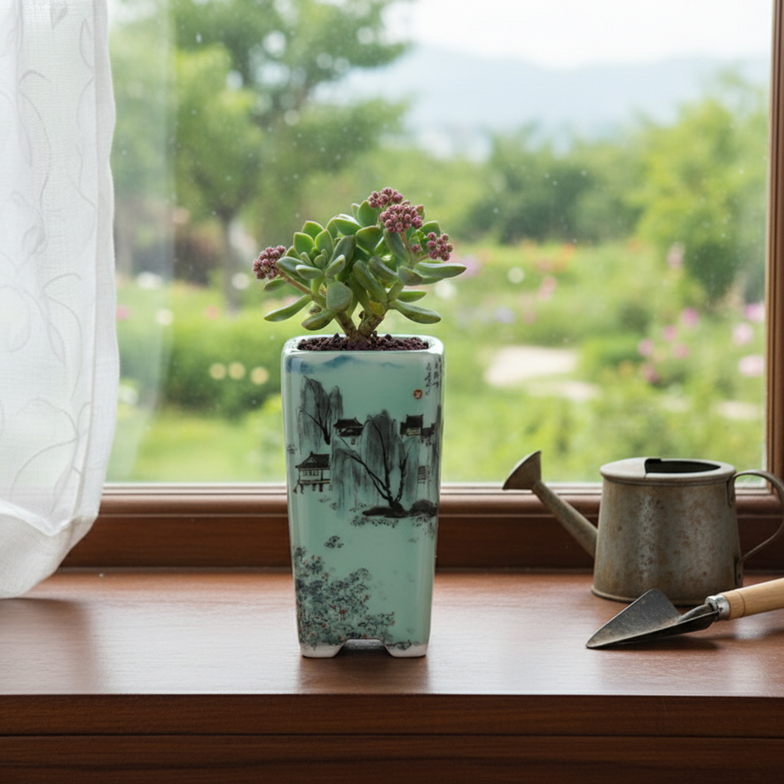Ceramic Green Flower Pot Chine - Bonsai Garden Art incelemesi ve fiyatı