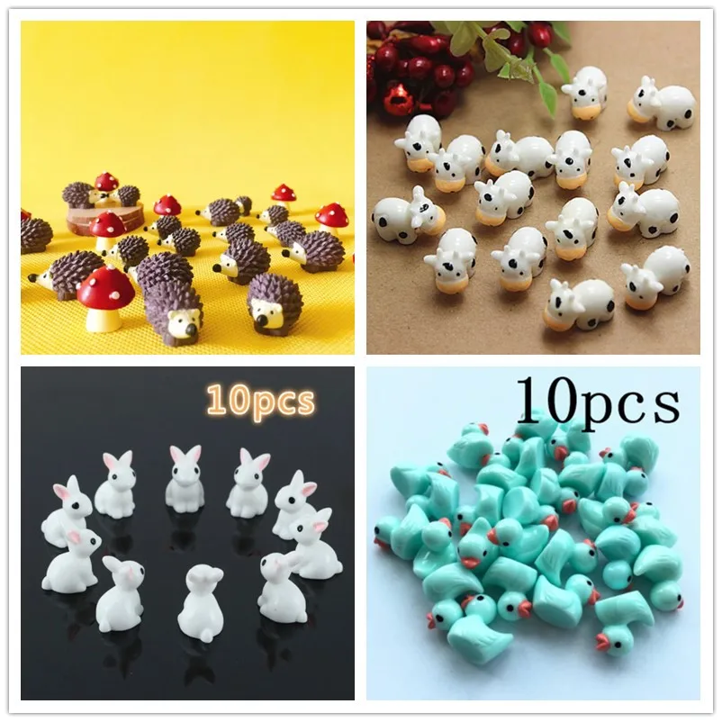 10Pcs/Hedgehog and Cows/Cute A - Bonsai Garden Art incelemesi ve fiyatı