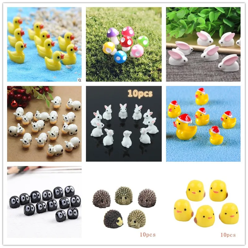 10Pcs/Hedgehog and Cows/Cute A - Bonsai Garden Art incelemesi ve fiyatı