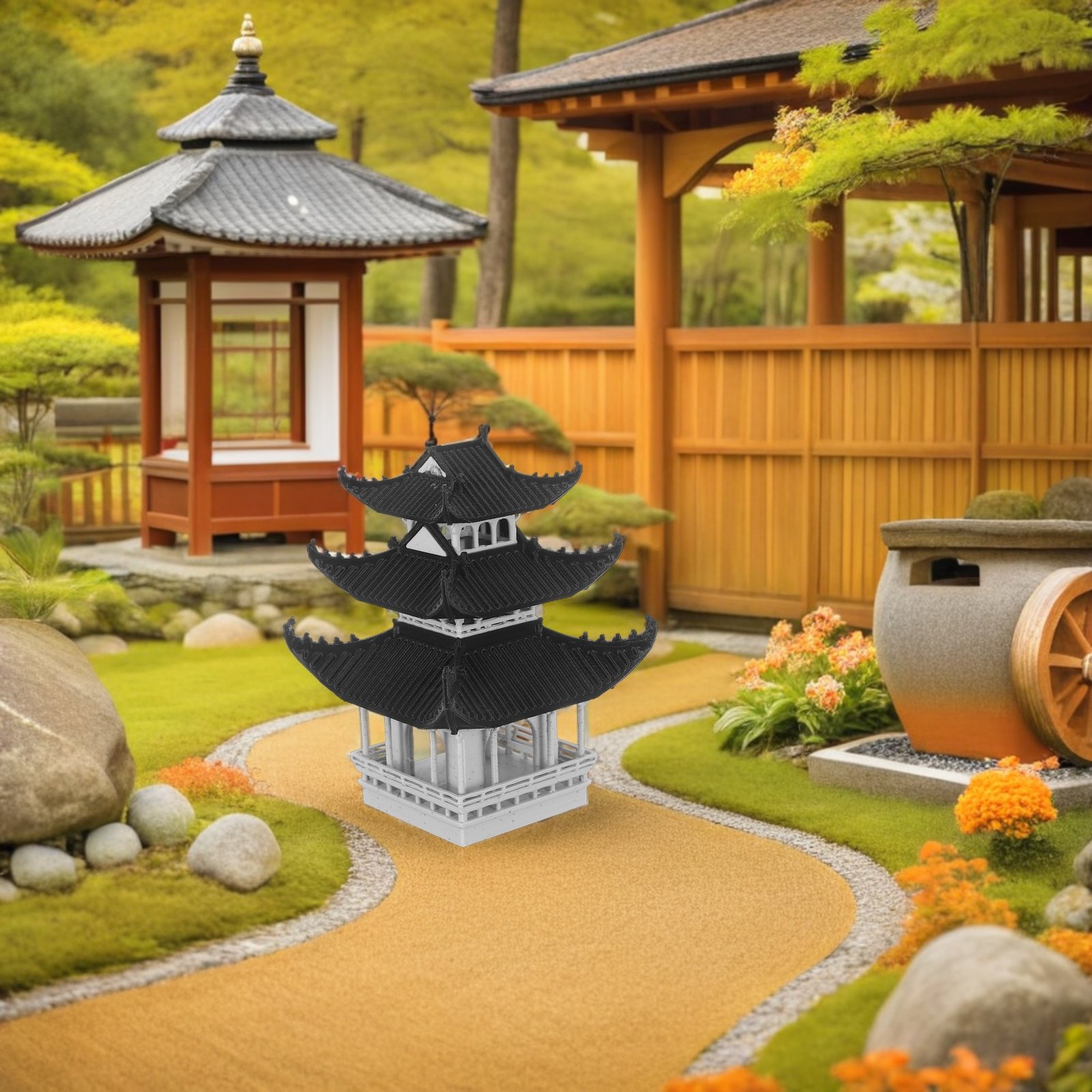 Miniature Pavilion Ornament As - Bonsai Garden Art incelemesi ve fiyatı