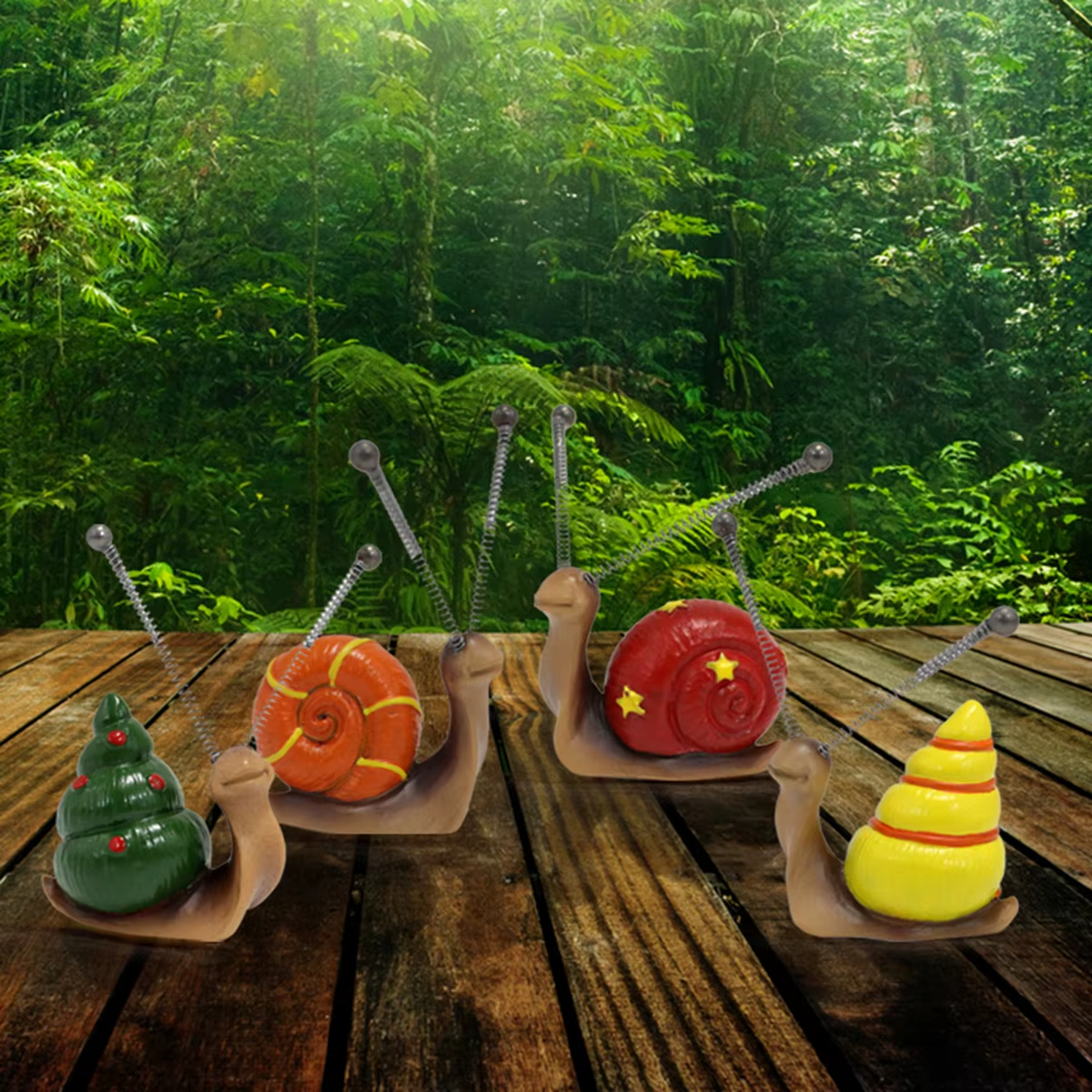 4pcs, Mini Snail Sculpture Bon - Bonsai Garden Art incelemesi ve fiyatı