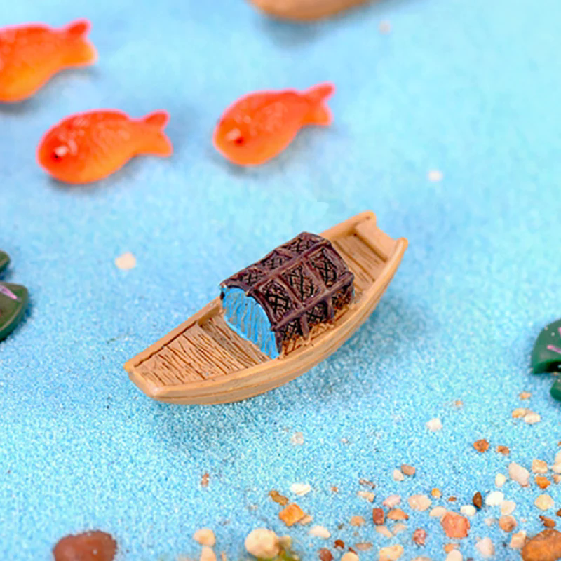Miniatures Resin Boat Retro Mi - Bonsai Garden Art incelemesi ve fiyatı