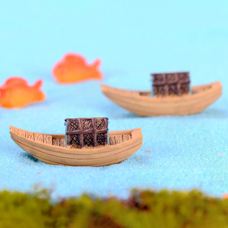Miniatures Resin Boat Retro Mi - Bonsai Garden Art incelemesi ve fiyatı